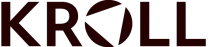 Kroll logo in dark red