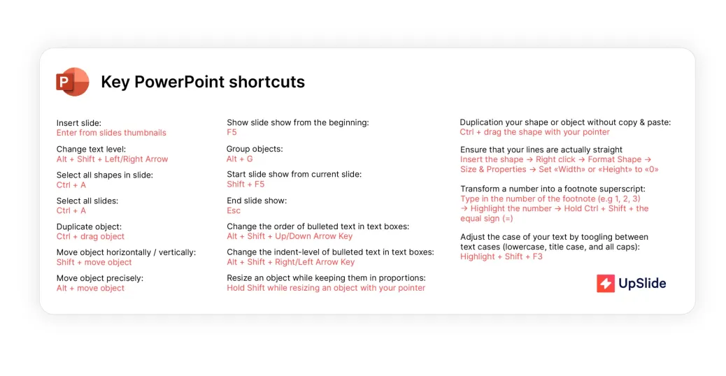 PowerPoint productivity tips: Key shortcuts for slides, text, and objects